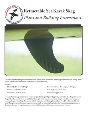 Skeg retractabil pentru caiac de mare: planuri și instrucțiuni de construcție - Retractable Sea Kayak Skeg: Plans and Building Instructions