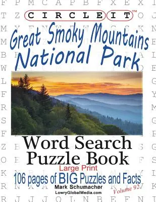 Circle It, fapte despre parcul național Great Smoky Mountains, căutare prin cuvinte, carte puzzle - Circle It, Great Smoky Mountains National Park Facts, Word Search, Puzzle Book