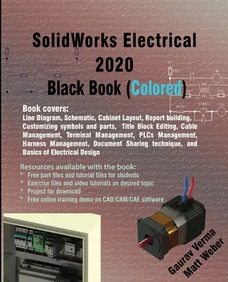 SolidWorks Electrical 2020 Carte neagră (colorată) - SolidWorks Electrical 2020 Black Book (Colored)