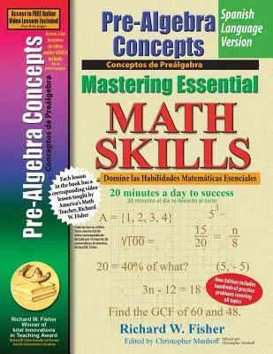 Concepte de pre-algebră, Mastering Essential Math Skills versiunea în limba spaniolă - Pre-Algebra Concepts, Mastering Essential Math Skills Spanish Language Version