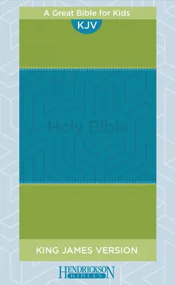 Biblia KJV pentru copii verde albastru (piele naturală) - KJV Kids Bible Blue Green (Genuine Leather)