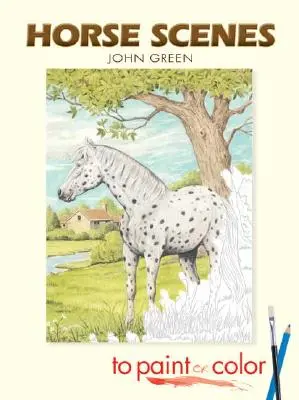 Scene cu cai de pictat sau colorat - Horse Scenes to Paint or Color