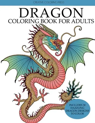 Carte de colorat cu dragoni pentru adulți - Dragon Coloring Book for Adults