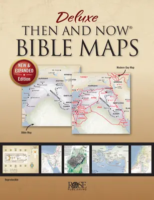 Hărți biblice Deluxe Then & Now - Carte broșată - Deluxe Then & Now Bible Maps - Paperback