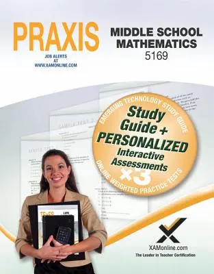 Praxis Middle School Mathematics 5169 Carte și Online - Praxis Middle School Mathematics 5169 Book and Online