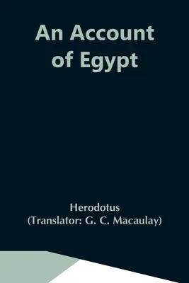 O relatare despre Egipt - An Account Of Egypt