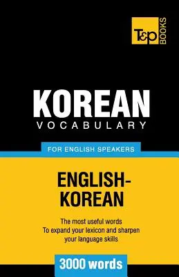 Vocabular coreean pentru vorbitorii de engleză - 3000 de cuvinte - Korean vocabulary for English speakers - 3000 words