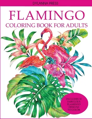 Carte de colorat Flamingo pentru adulți - Flamingo Coloring Book for Adults