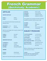 French Grammar: Quick Study Academic