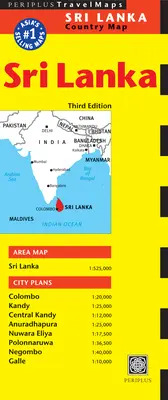 Harta de călătorie Sri Lanka A treia ediție - Sri Lanka Travel Map Third Edition