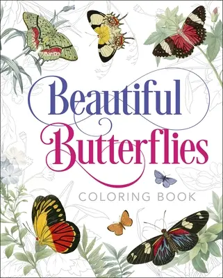 Carte de colorat cu fluturi frumoși - Beautiful Butterflies Coloring Book