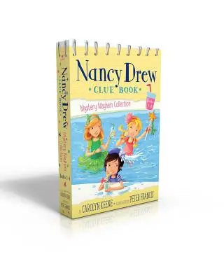Nancy Drew Clue Book Mystery Mayhem Collection Books 1-4: Pool Party Puzzler; Last Lemonade Standing; A Star Witness; Big Top Flop