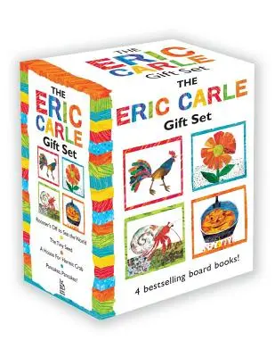 Setul cadou Eric Carle: The Tiny Seed; Pancakes, Pancakes!; A House for Hermit Crab; Rooster's Off to See the World - The Eric Carle Gift Set: The Tiny Seed; Pancakes, Pancakes!; A House for Hermit Crab; Rooster's Off to See the World