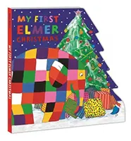Primul meu Crăciun Elmer - Carte de carton în formă - My First Elmer Christmas - Shaped Board Book