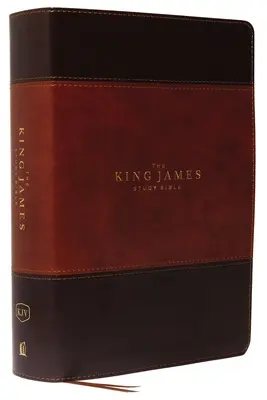 Biblia de studiu King James, imitație de piele, maro, ediție full color - The King James Study Bible, Imitation Leather, Brown, Full-Color Edition