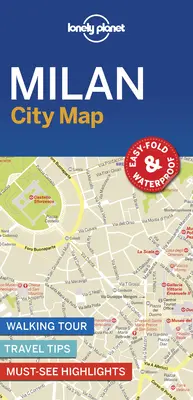 Lonely Planet Milano Hartă oraș 1 - Lonely Planet Milan City Map 1