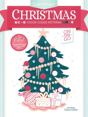 Colormaps Crăciun: Color-Coded Patterns Adult Coloring Book: Carte de colorat pentru adulți - Colormaps Christmas: Color-Coded Patterns Adult Coloring Book