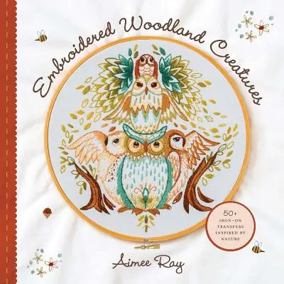 Embroidered Woodland Creatures: Peste 50 de transferuri Iron-On inspirate de natură - Embroidered Woodland Creatures: 50+ Iron-On Transfers Inspired by Nature