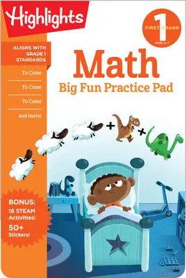 Prima clasă Math Big Fun Practice Pad - First Grade Math Big Fun Practice Pad