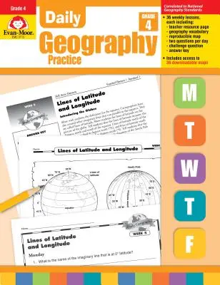 Practică zilnică de geografie, clasa a 4-a: EMC 3713 - Daily Geography Practice Grade 4: EMC 3713