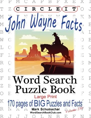 Circle It, John Wayne fapte, Căutare în cuvinte, Carte puzzle - Circle It, John Wayne Facts, Word Search, Puzzle Book
