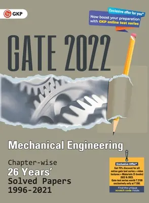 GATE 2022 Inginerie mecanică - 26 de ani capitole rezolvate (1996-2021) (G K Publications (P) Ltd) - GATE 2022 Mechanical Engineering - 26 Years Chapter-wise Solved Papers (1996-2021) (G K Publications (P) Ltd)
