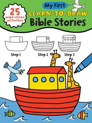 My First Learn-To-Draw: Povești biblice: (25 de activități de curățat + marker cu ștergere uscată) - My First Learn-To-Draw: Bible Stories: (25 Wipe Clean Activities + Dry Erase Marker)