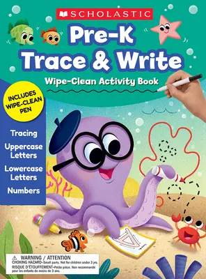 Carte de activități Pre-K Trace & Write Wipe-Clean - Pre-K Trace & Write Wipe-Clean Activity Book