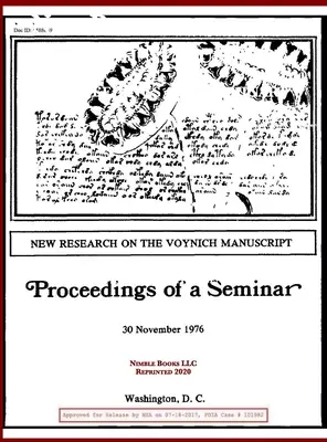 Noi cercetări privind Manuscrisul Voynich: Actele unui seminar - New Research on the Voynich Manuscript: Proceedings of a Seminar