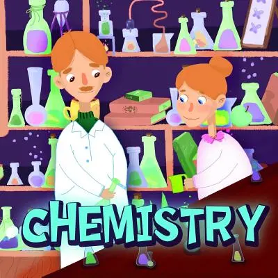 Chimie: Carte despre chimie pentru copii de la 6 la 10 ani cu ilustrații frumoase de la Holz books. - Chemistry: Book about chemistry for children from 6 to 10 years old with beautiful illustrations by Holz books.