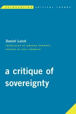 O critică a suveranității - A Critique of Sovereignty