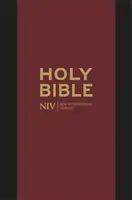 NIV Pocket Biblie din piele întoarsă neagră cu fermoar - NIV Pocket Black Bonded Leather Bible with Zip