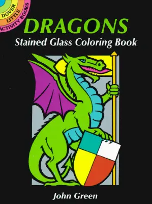 Cartea de colorat Dragons Stained Glass - Dragons Stained Glass Coloring Book