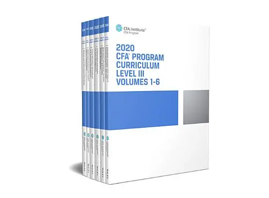 Programul Cfa Curriculum 2020 Nivelul III, Volumele 1 - 6 - Cfa Program Curriculum 2020 Level III, Volumes 1 - 6
