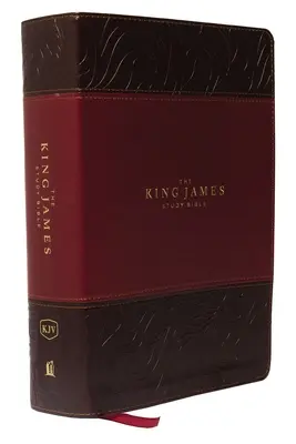 The King James Study Bible, imitație de piele, Burgundy, ediție full color - The King James Study Bible, Imitation Leather, Burgundy, Full-Color Edition