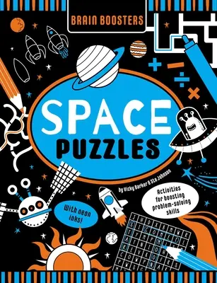 Brain Boosters Space Puzzles (cu culori neon) Carte de activități de învățare pentru copii: Activități pentru stimularea abilităților de rezolvare a problemelor - Brain Boosters Space Puzzles (with Neon Colors) Learning Activity Book for Kids: Activities for Boosting Problem-Solving Skills