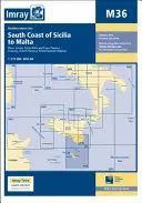 Imray Chart M36 - Coasta de sud a Siciliei până la Malta - Imray Chart M36 - South Coast of Sicilia to Malta