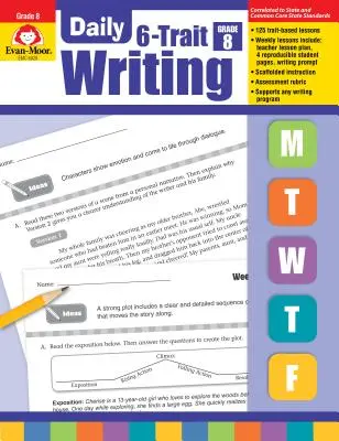 Scrierea zilnică cu 6 trăsături Gradul 8 - Daily 6-Trait Writing Grade 8