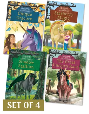 Unicornii din grajdul secret: Setul 2 (Set de 4) - Unicorns of the Secret Stable Set 2 (Set of 4)