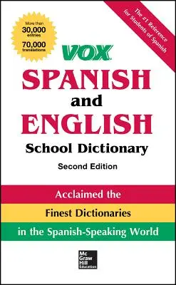 Vox Dicționar școlar spaniol și englez, broșat, ediția a 2-a - Vox Spanish and English School Dictionary, Paperback, 2nd Edition