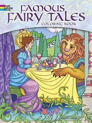 Carte de colorat cu basme faimoase - Famous Fairy Tales Coloring Book