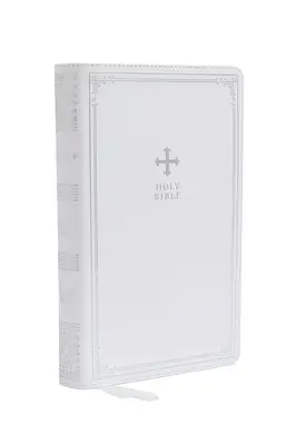 Nrsv, Biblie catolică, Ediție cadou, Leathersoft, Alb, Comfort Print: Sfânta Biblie - Nrsv, Catholic Bible, Gift Edition, Leathersoft, White, Comfort Print: Holy Bible