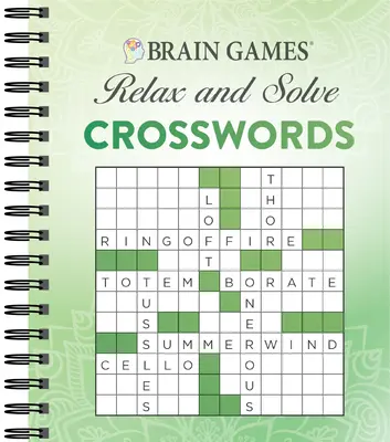 Brain Games - Relaxează-te și rezolvă: Cuvinte încrucișate (verde) - Brain Games - Relax and Solve: Crosswords (Green)