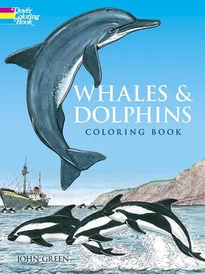 Balene și delfini Carte de colorat - Whales and Dolphins Coloring Book