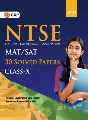 NTSE 2020-21 Clasa a 10-a (MAT & SAT) - 30 de lucrări rezolvate (G K Publications (P) Ltd) - NTSE 2020-21 Class 10th (MAT & SAT) - 30 Solved Papers (G K Publications (P) Ltd)