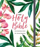 Biblia NIV pentru jurnalizare și trasare de versete - Floral - NIV Bible for Journalling and Verse-Mapping - Floral