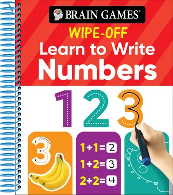 Brain Games Wipe-Off Învață să scrii: Numere (copii de la 3 la 6 ani) - Brain Games Wipe-Off Learn to Write: Numbers (Kids Ages 3 to 6)