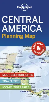Hartă de planificare Lonely Planet America Centrală 1 - Lonely Planet Central America Planning Map 1