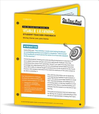 Ghidul On-Your-Feet pentru învățarea vizibilă - Feedback elev-profesor - On-Your-Feet Guide to Visible Learning - Student-Teacher Feedback