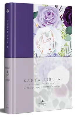Biblia Reina Valera 1960 Letra Grande. Tapa Dura, Tela Morada Con Flores, Tamao Manual / Biblia spaniolă Rvr 1960. Handy Size, Large Print, Hardcover, - Biblia Reina Valera 1960 Letra Grande. Tapa Dura, Tela Morada Con Flores, Tamao Manual / Spanish Bible Rvr 1960. Handy Size, Large Print, Hardcover,